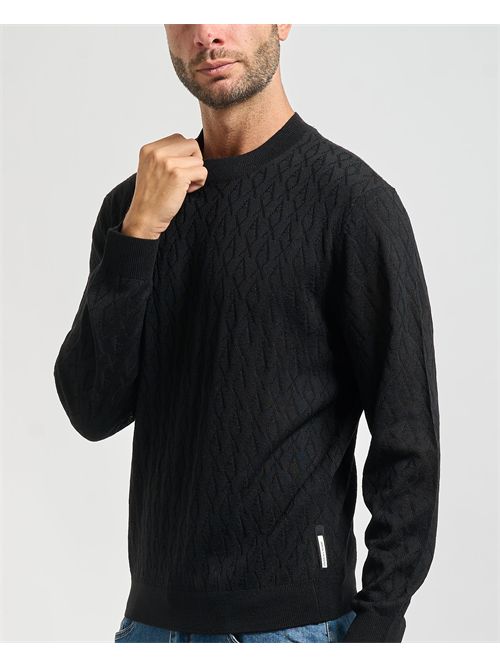 Armani Exchange men's sweater with wave pattern ARMANI EXCHANGE | XM000878-AF11982UC001